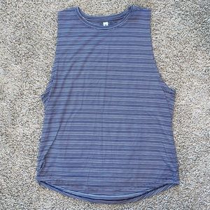 Athleta Cloudlight Muscle Tank Whisper Stripe Medieval Violet Size Medium